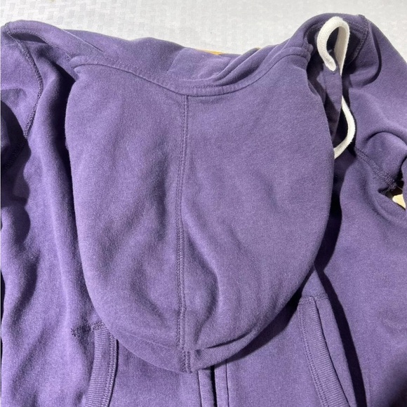 WOMENS Tailgate Clothing NCAA LSU Zip Up Jacket W/ HOODY SIZE M VINTAGE STYLING - Picture 10 of 12